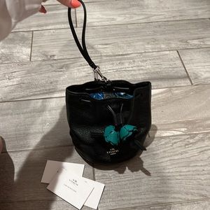 NEVER USED coach mini bucket back with wristlet